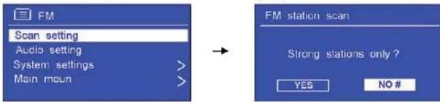 SAILOR Concerto 7 - IMPOSTAZIONE DELLA SCANSIONE - 1