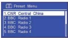 SAILOR Concerto 7 - Sélection d'une station présélectionnée - 1