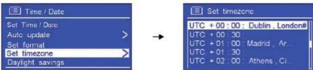 SAILOR Concerto 7 - - Zeitzone einstellen - 1