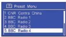 SAILOR Concerto 7 - Sélection d'une station présélectionnée - 3