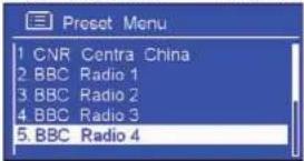 SAILOR Concerto 7 - Favoritensender abrufen - 2