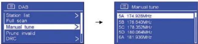 SAILOR Concerto 7 - Syntonisation manuelle : - 2