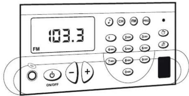 103.3 FM ON/OFF - + CH FM PRG 1 245 345 455 545 645 745 845 945 045