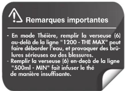 RIVIERA & BAR BTH860 - Utilisation comme Théière - 1