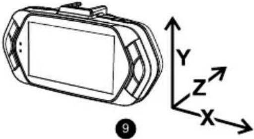 TrueCam A7S - g) Funkcija G-senzor - 1