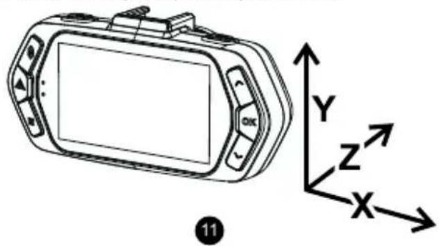 TrueCam A6 - f) Funkcja G-sensor - 1