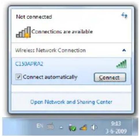 CONCEPTRONIC C150APRA2 - Connecting manually in Windows 7 - 2
