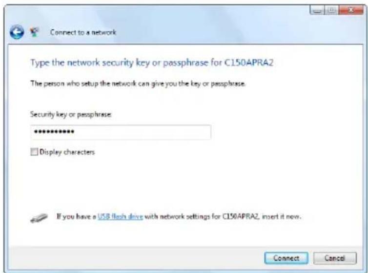 CONCEPTRONIC C150APRA2 - Connecting manually in Windows Vista - 3