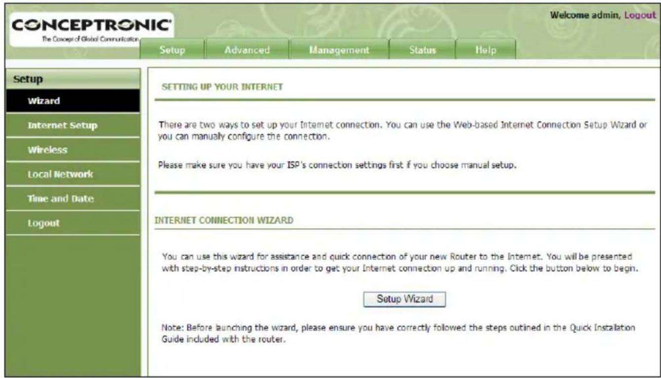 CONCEPTRONIC C150APRA2 - Configuration base sur Internet - 1