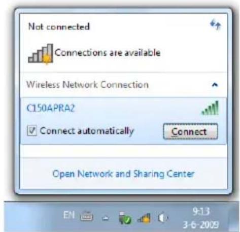 CONCEPTRONIC C150APRA2 - Ligar manualmente no Windows 7 - 2