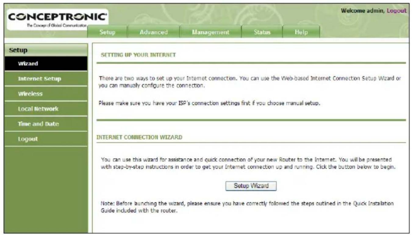 CONCEPTRONIC C150APRA2 - Webbasierte Konfiguration - 1
