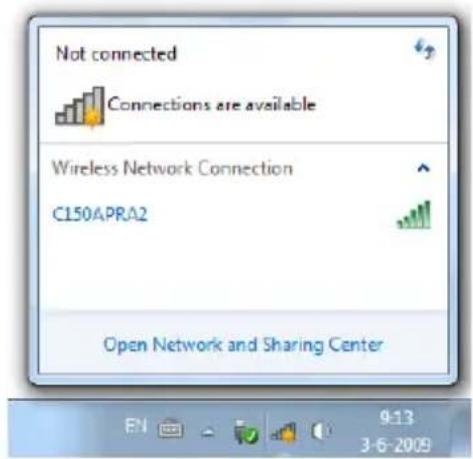 CONCEPTRONIC C150APRA2 - Ligar manualmente no Windows 7 - 1