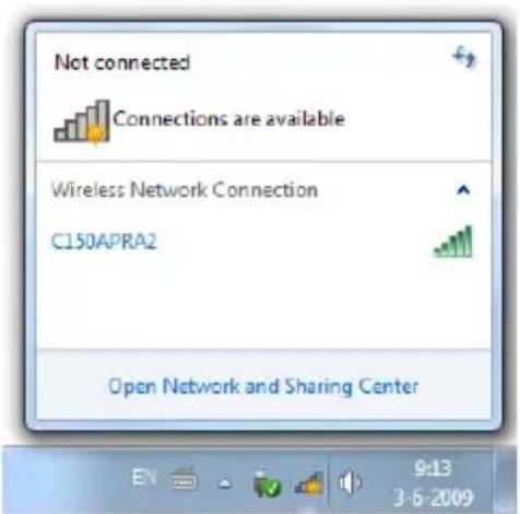 CONCEPTRONIC C150APRA2 - Handmatig verbinden in Windows 7 - 1