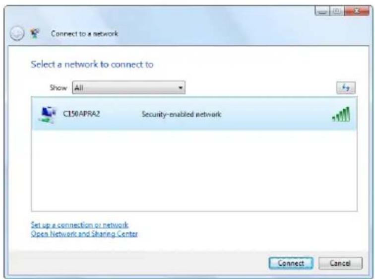 CONCEPTRONIC C150APRA2 - Handmatig verbinden in Windows Vista - 2