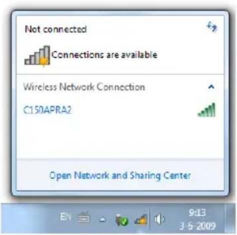 CONCEPTRONIC C150APRA2 - Connecting manually in Windows 7 - 1