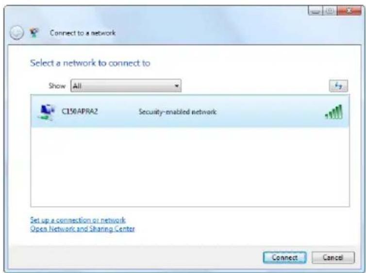 CONCEPTRONIC C150APRA2 - Connecting manually in Windows Vista - 2