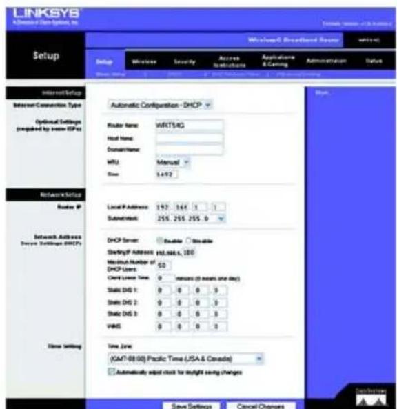 LINKSYS WRT54G3 - Connexion du routeur - 6