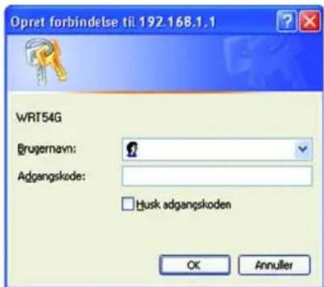 LINKSYS WRT54G3 - Tilslutning of routeren - 5