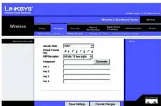 LINKSYS WRT54G3 - WEP - 2