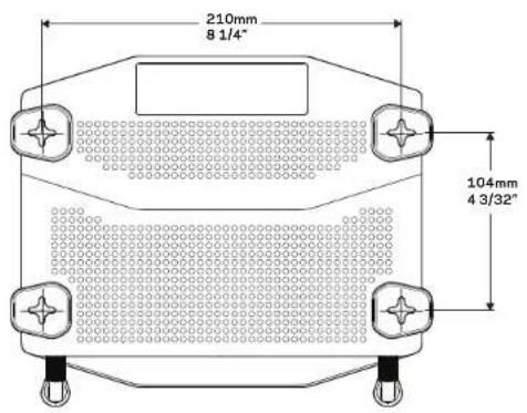 LINKSYS WRT1200AC - Postavitev stenskega drzala - 1