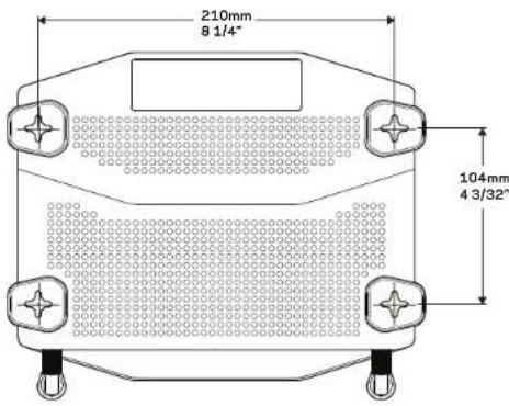 LINKSYS WRT1200AC - Positianarea pentru montarea pe perete - 1