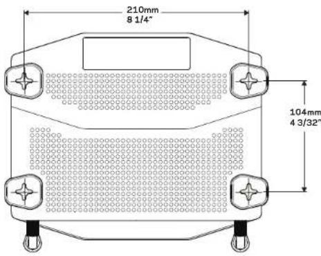 LINKSYS WRT1200AC - Pemasangan di Dinding - 1