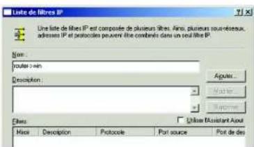 LINKSYS WirelessG WAG54G2 - Listedefiltres2:Router->win - 4