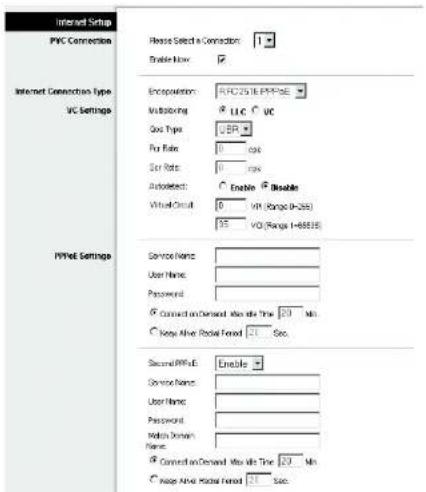 LINKSYS WirelessG WAG54G2 - RFC 2516 PPPoE - 2
