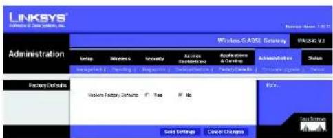 LINKSYS WirelessG WAG54G2 - Werkseinstellungen - 3
