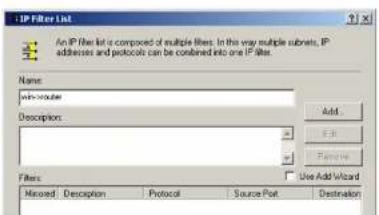 LINKSYS WirelessG WAG54G2 - Filter List 2:Router->win - 1