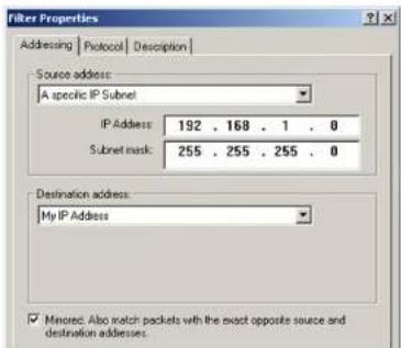 LINKSYS WirelessG WAG54G2 - Filter List 2:Router->win - 5