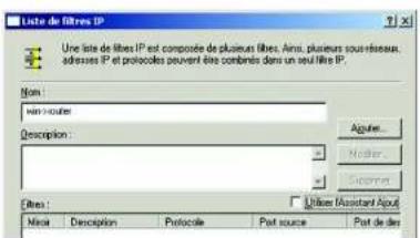LINKSYS WirelessG WAG54G2 - Listedefiltres2:Router->win - 1