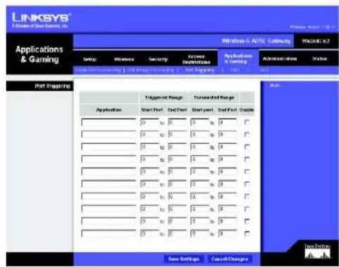 LINKSYS WirelessG WAG54G2 - Weiterleitung an einen Anschlussbereich - 3