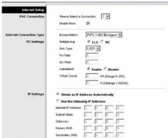 LINKSYS WirelessG WAG54G2 - Statische IP-Adresse - 1