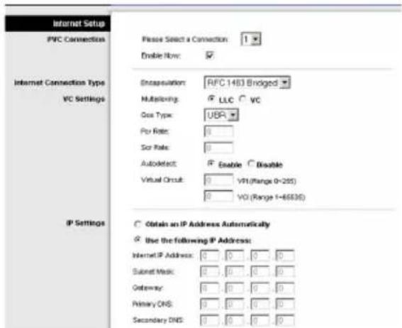 LINKSYS WirelessG WAG54G2 - Dirección IP estatica - 5