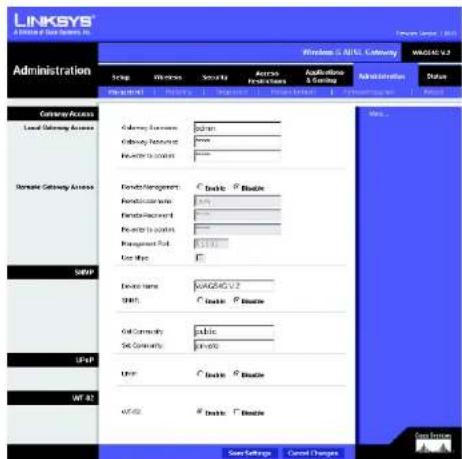 LINKSYS WirelessG WAG54G2 - UPnP - 1
