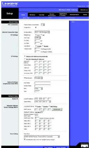 LINKSYS WirelessG WAG54G2 - Internet Setup - 2