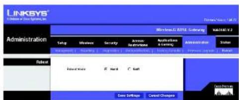 LINKSYS WirelessG WAG54G2 - Neustart - 1