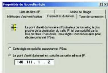 LINKSYS WirelessG WAG54G2 - Etape 3: Configuration des règles de tunnel individuelles - 15