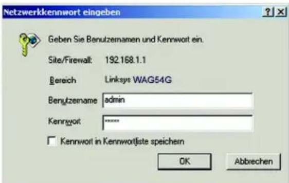 LINKSYS WirelessG WAG54G2 - Konfigurieren des ADSL-Gateway - 1