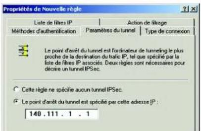 LINKSYS WirelessG WAG54G2 - Etape 3: Configuration des règles de tunnel individuelles - 7
