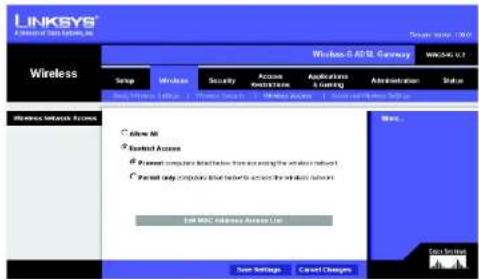 LINKSYS WirelessG WAG54G2 - Wireless Network Access (Accès réseau sans fil) - 1
