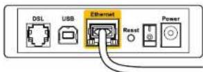 LINKSYS EA8500 - Zpráva „Your Internet cable is not plugged" (Internetový kabel není pripojený) - 3