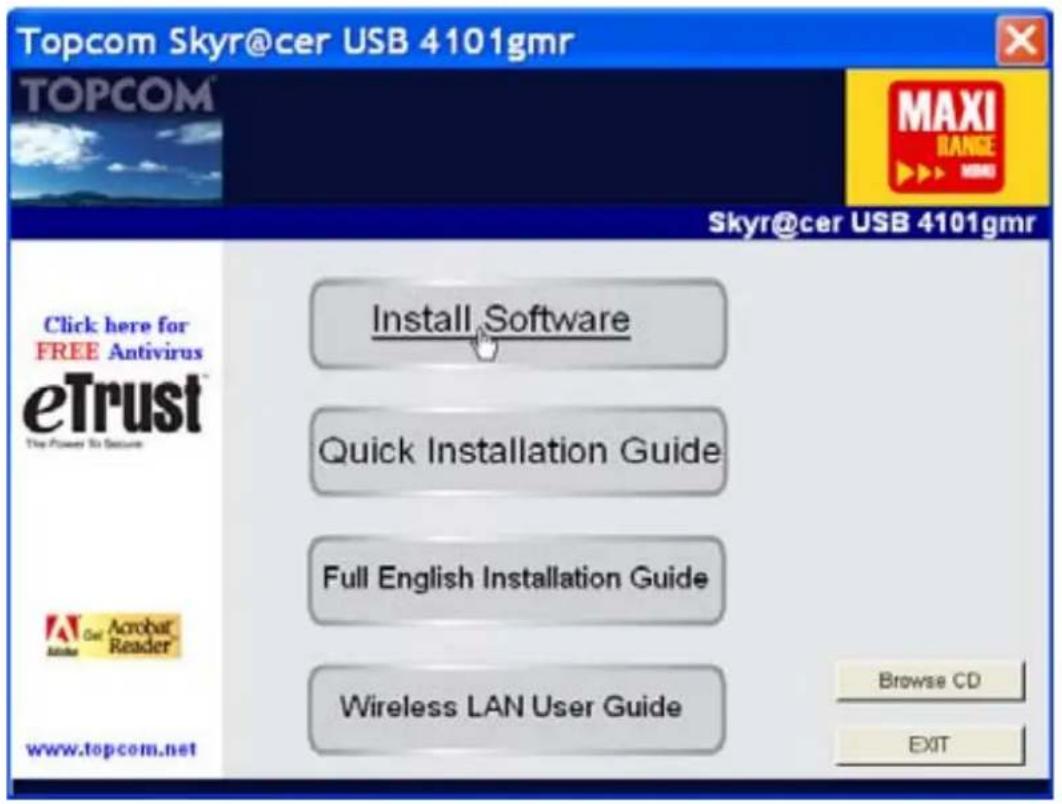 TOPCOM Skyr@cer USB 4101 GMR - Instalação - 1