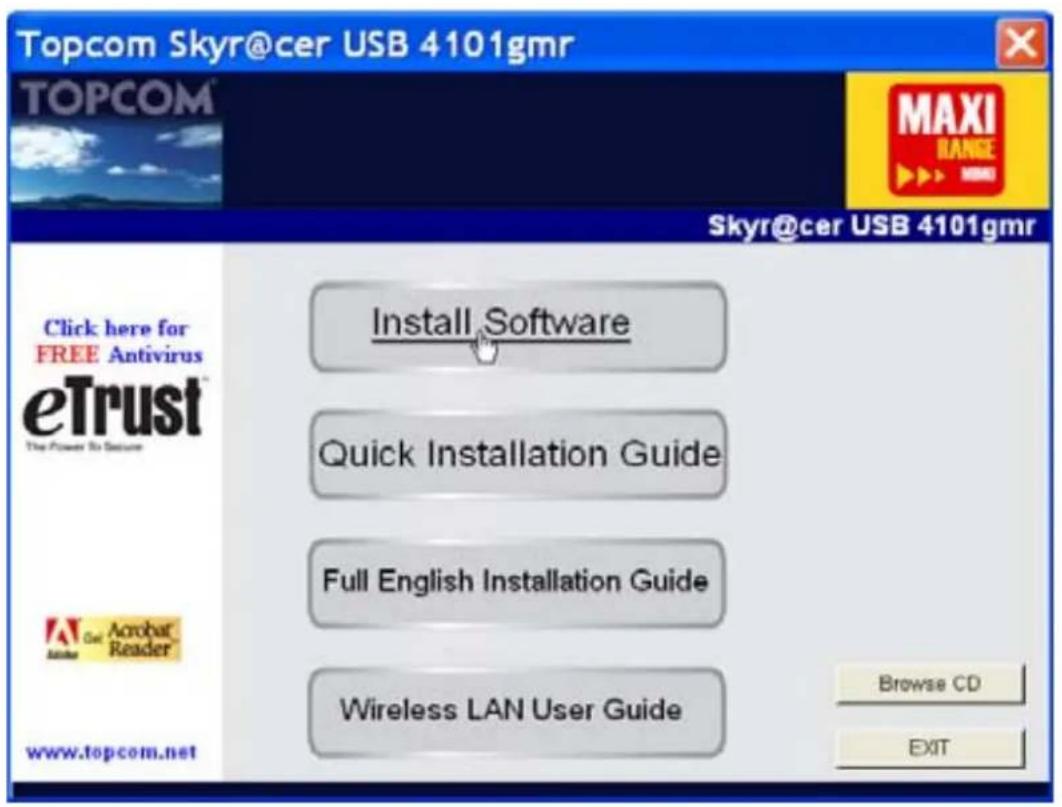 TOPCOM Skyr@cer USB 4101 GMR - Installation - 1
