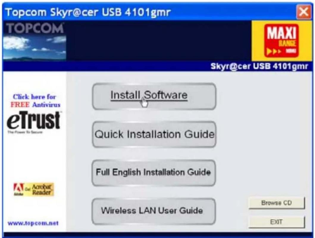 TOPCOM Skyr@cer USB 4101 GMR - Installation - 1