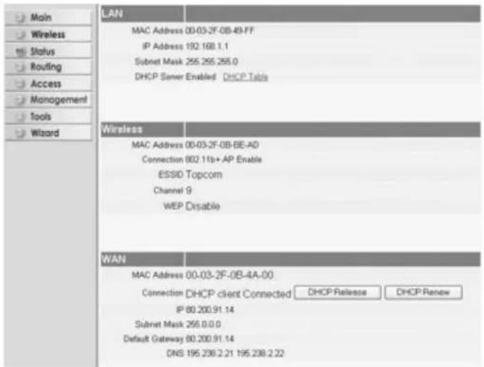 TOPCOM Skyr@cer WBR 354G - VERBINDUNGSZUSTAND - 2