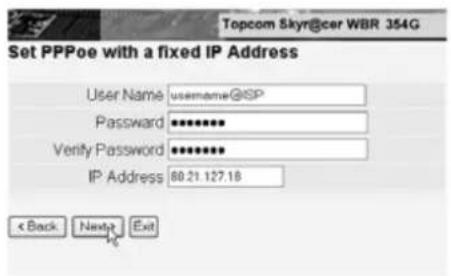 TOPCOM Skyr@cer WBR 354G - SETUP THE BROADBAND ROUTER - 10