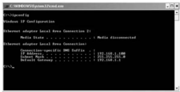 TOPCOM Skyr@cer WBR 354G - • IPCONFIG (Windows 2000/NT) - 1