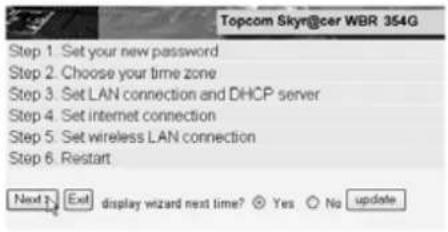 TOPCOM Skyr@cer WBR 354G - SETUP THE BROADBAND ROUTER - 3